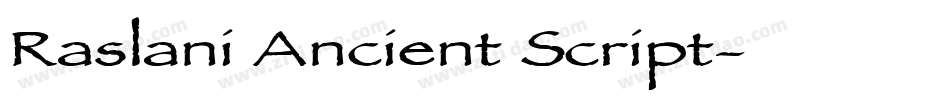 Raslani Ancient Script字体转换